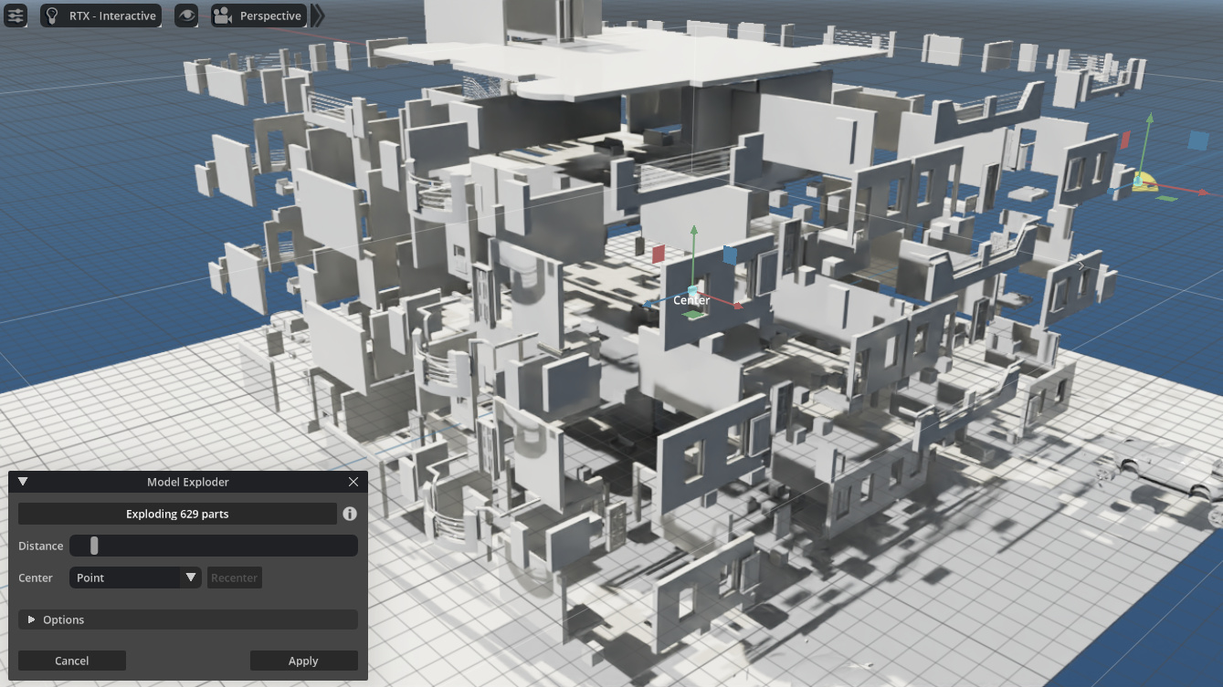 Separating a building